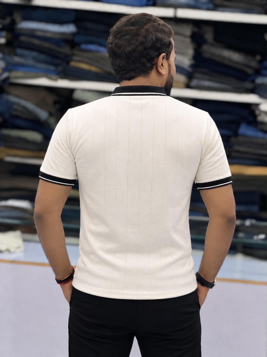 Premium Ribbed Polo T-Shirt