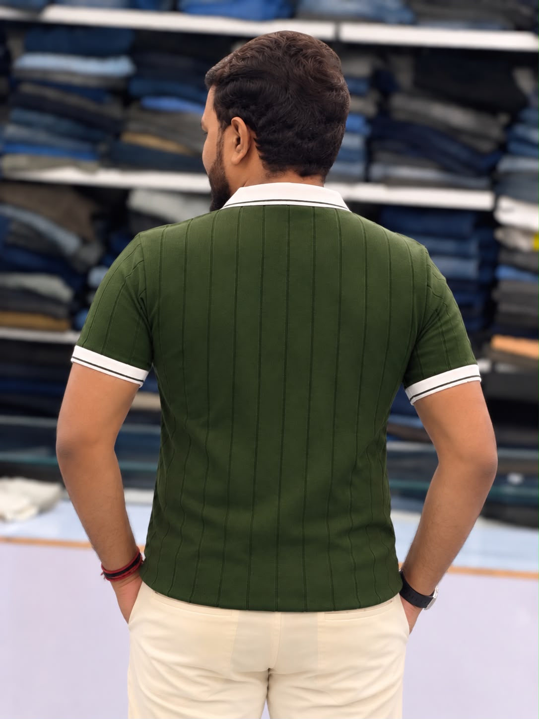 Premium Ribbed Polo T-Shirt