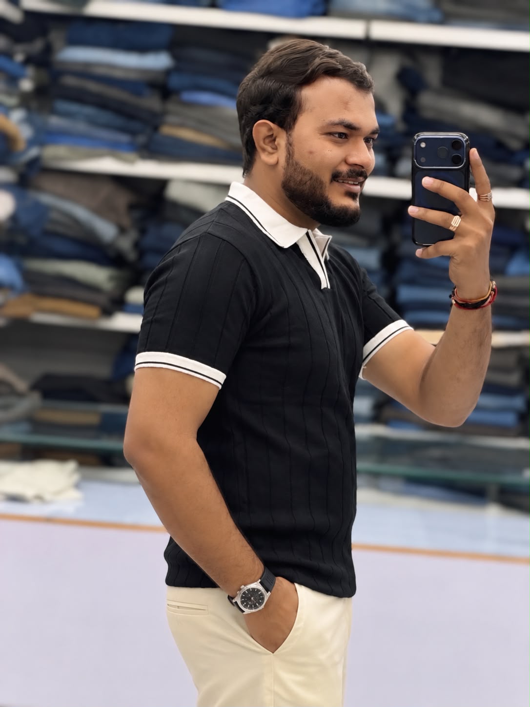 Premium Ribbed Polo T-Shirt
