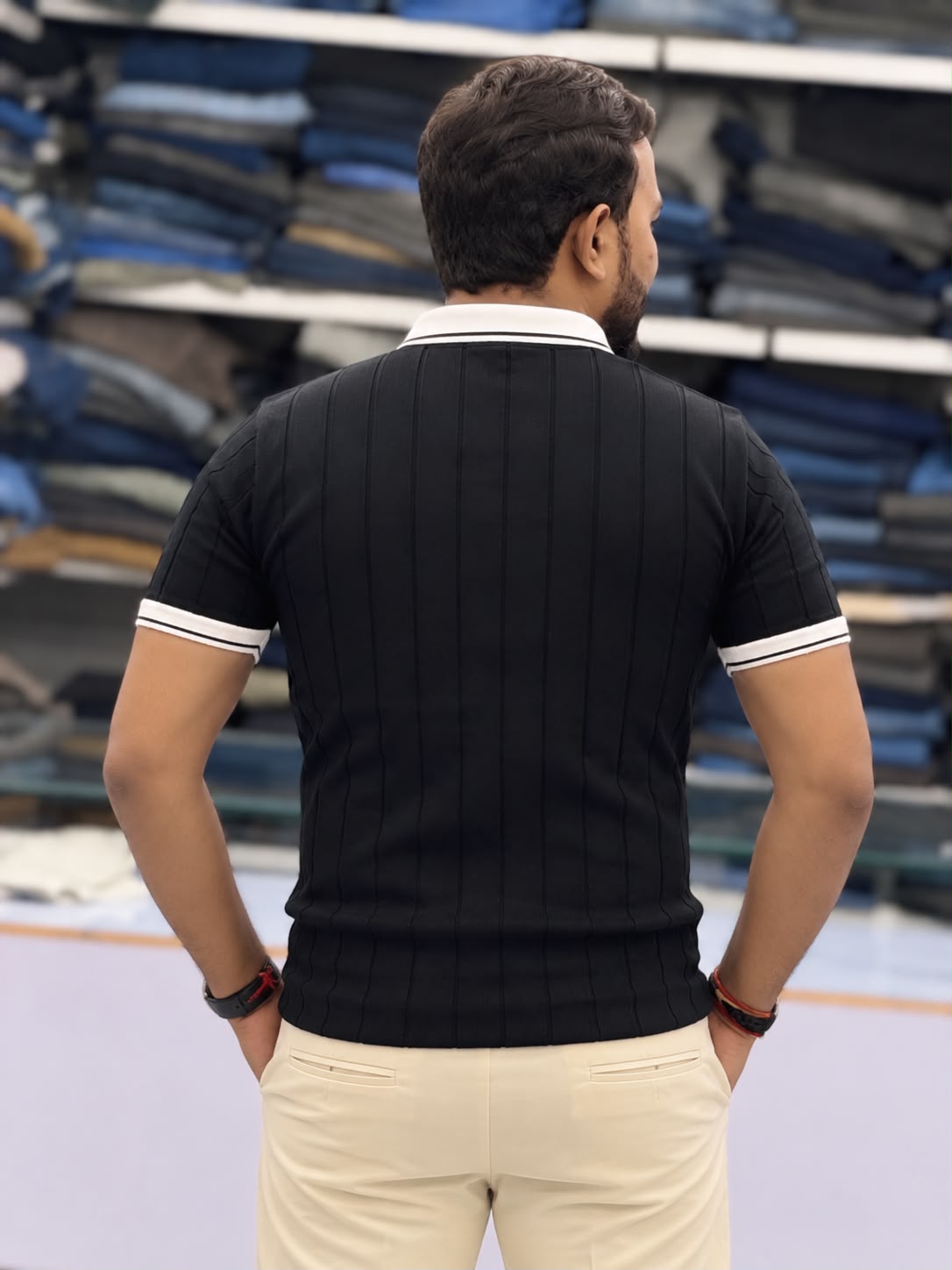 Premium Ribbed Polo T-Shirt