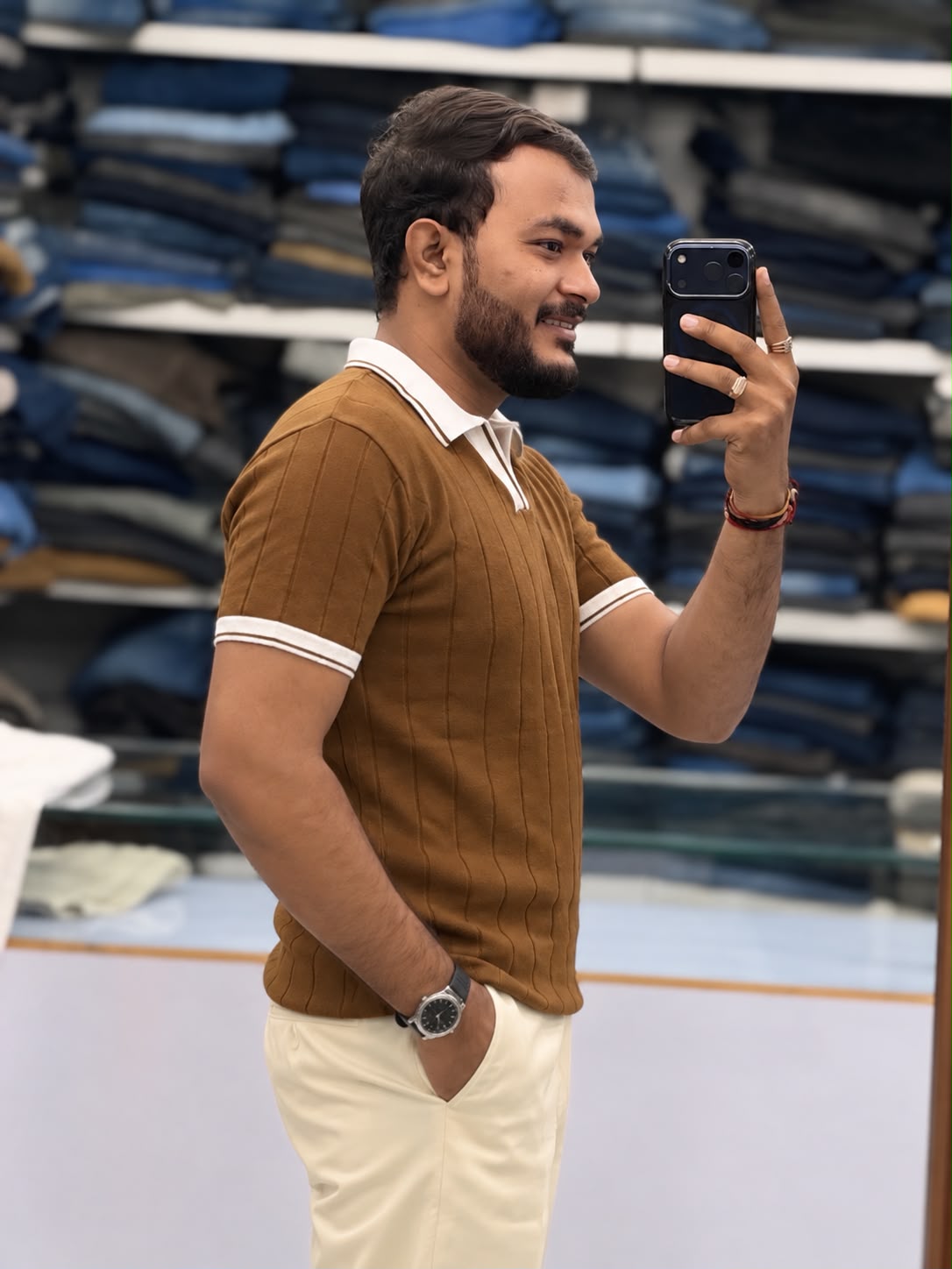 Premium Ribbed Polo T-Shirt