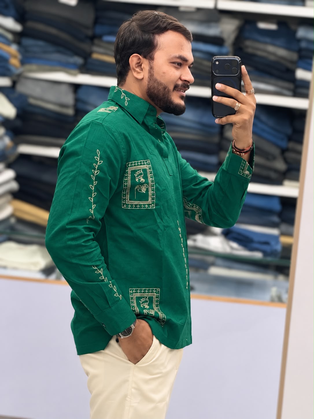 Embroidered Kurta Shirt