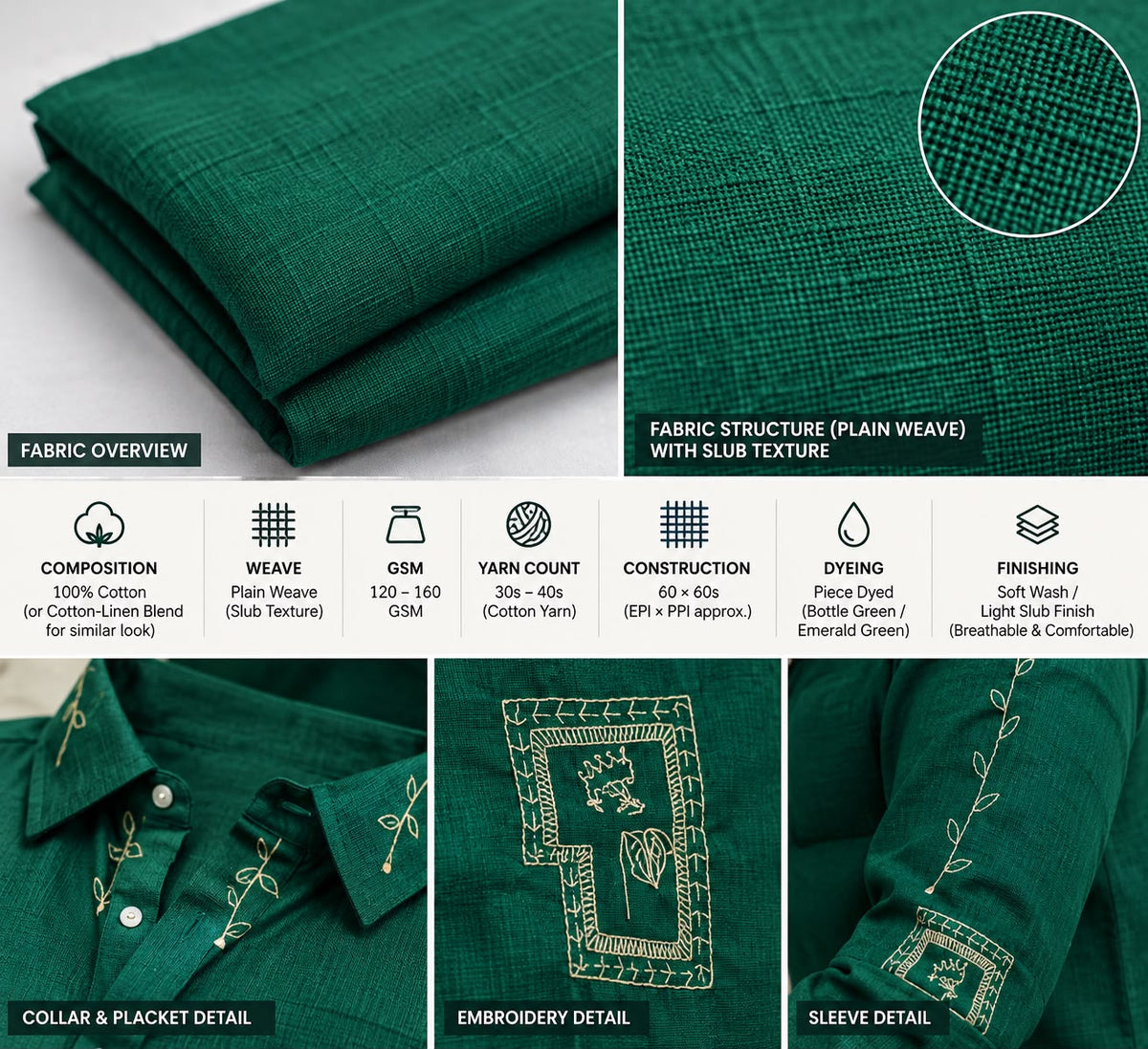 Embroidered Kurta Shirt