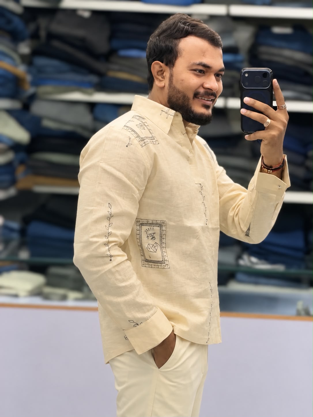 Embroidered Kurta Shirt
