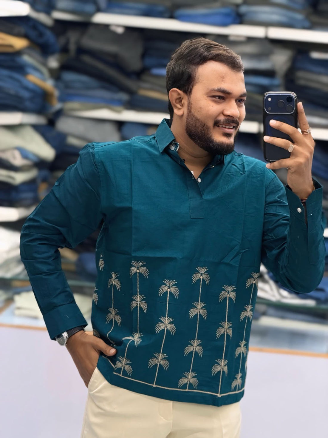 Embroidered Kurta Shirt