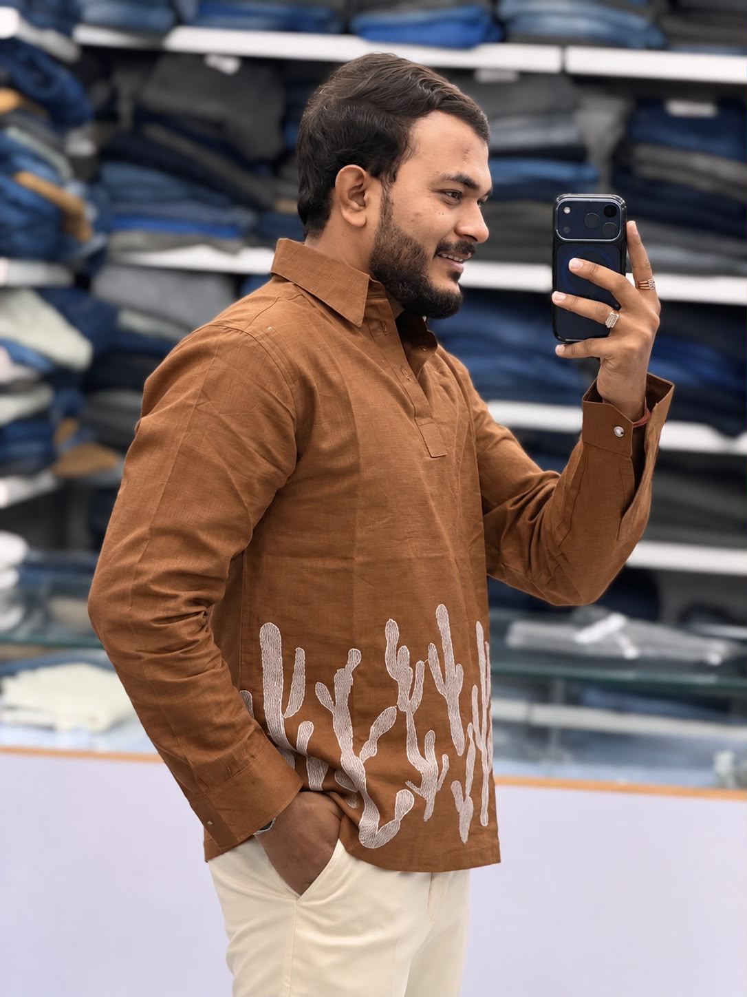 Embroidered Kurta Shirt
