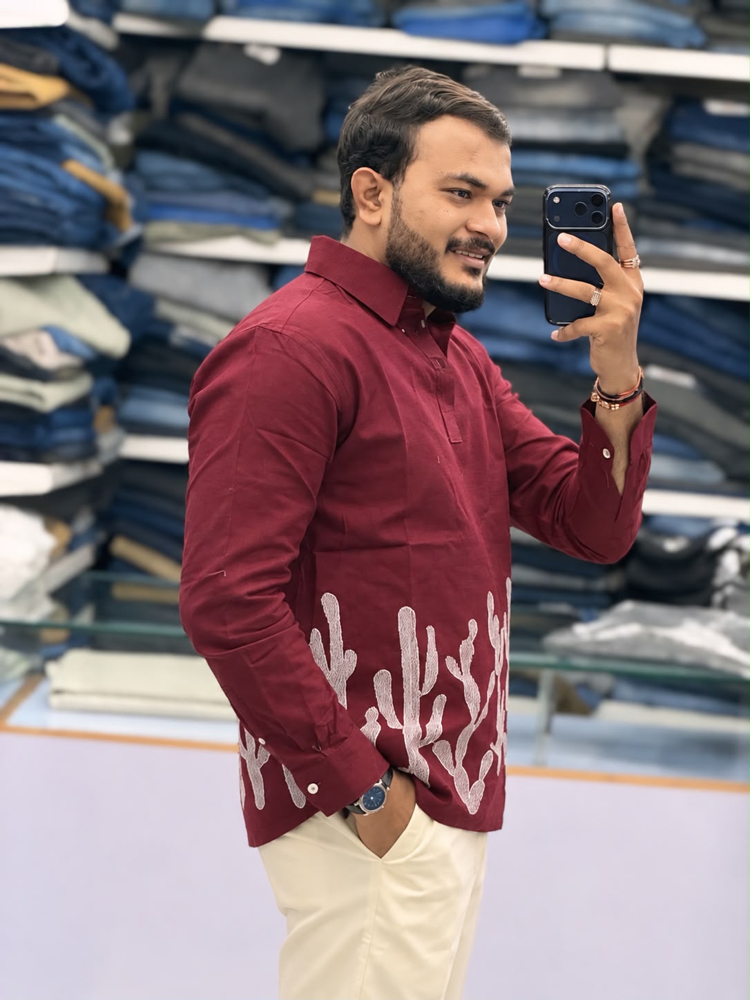 Embroidered Kurta Shirt