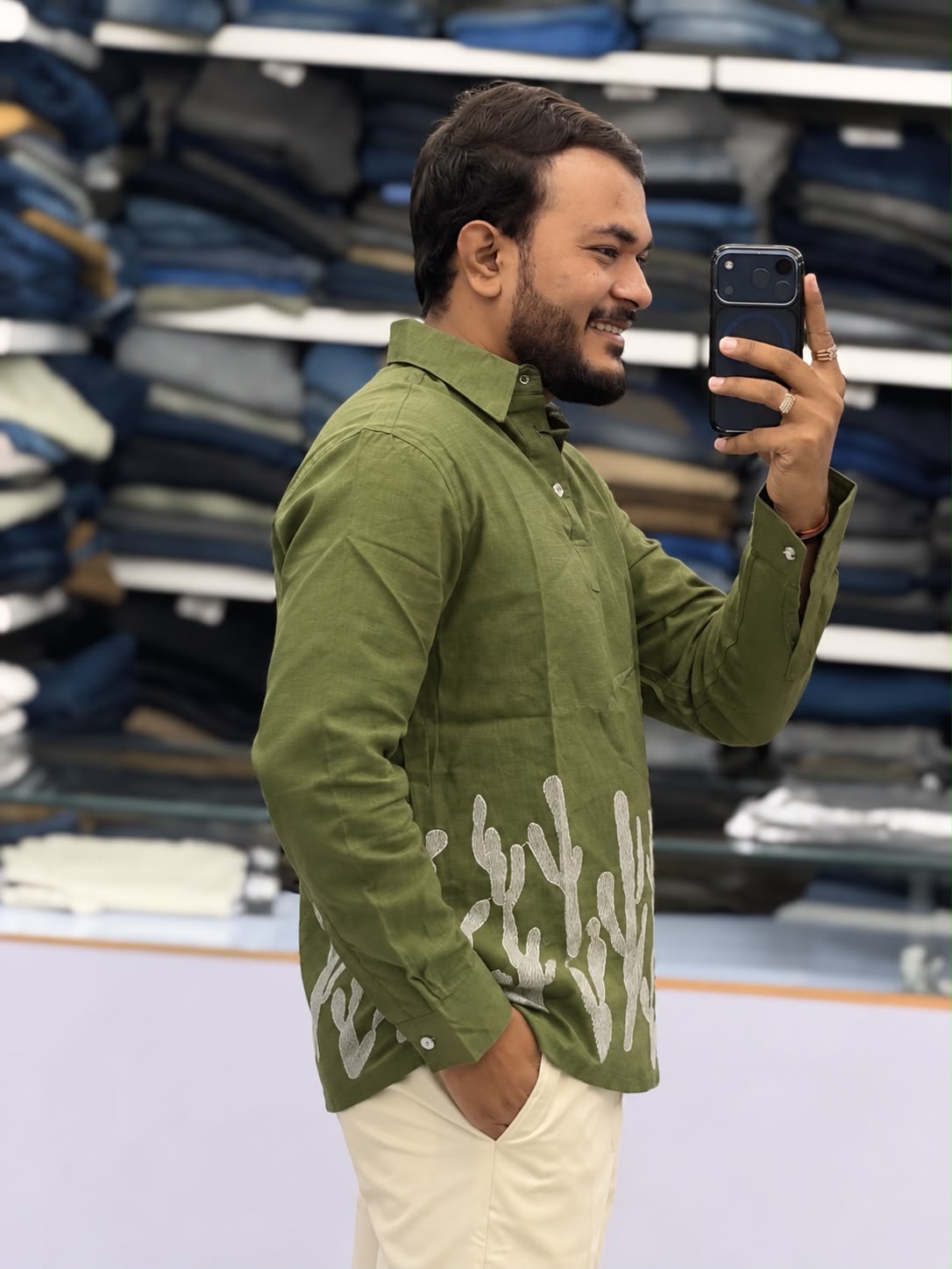 Embroidered Kurta Shirt