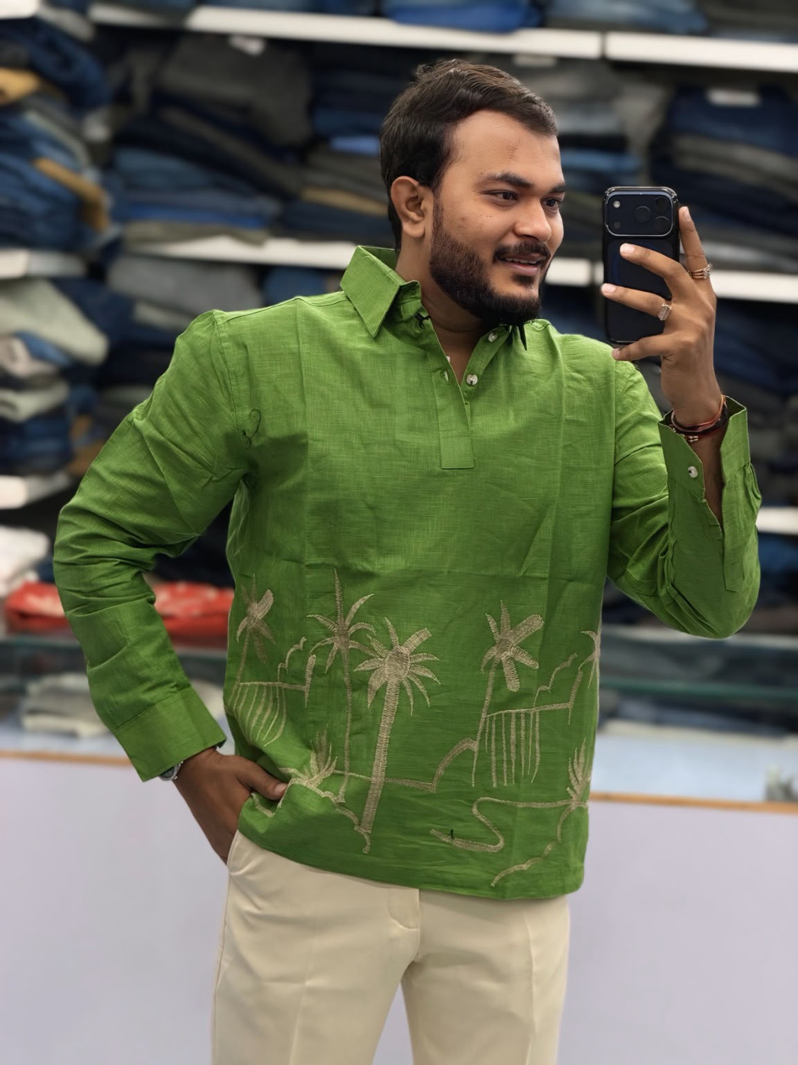 Embroidered Kurta Shirt