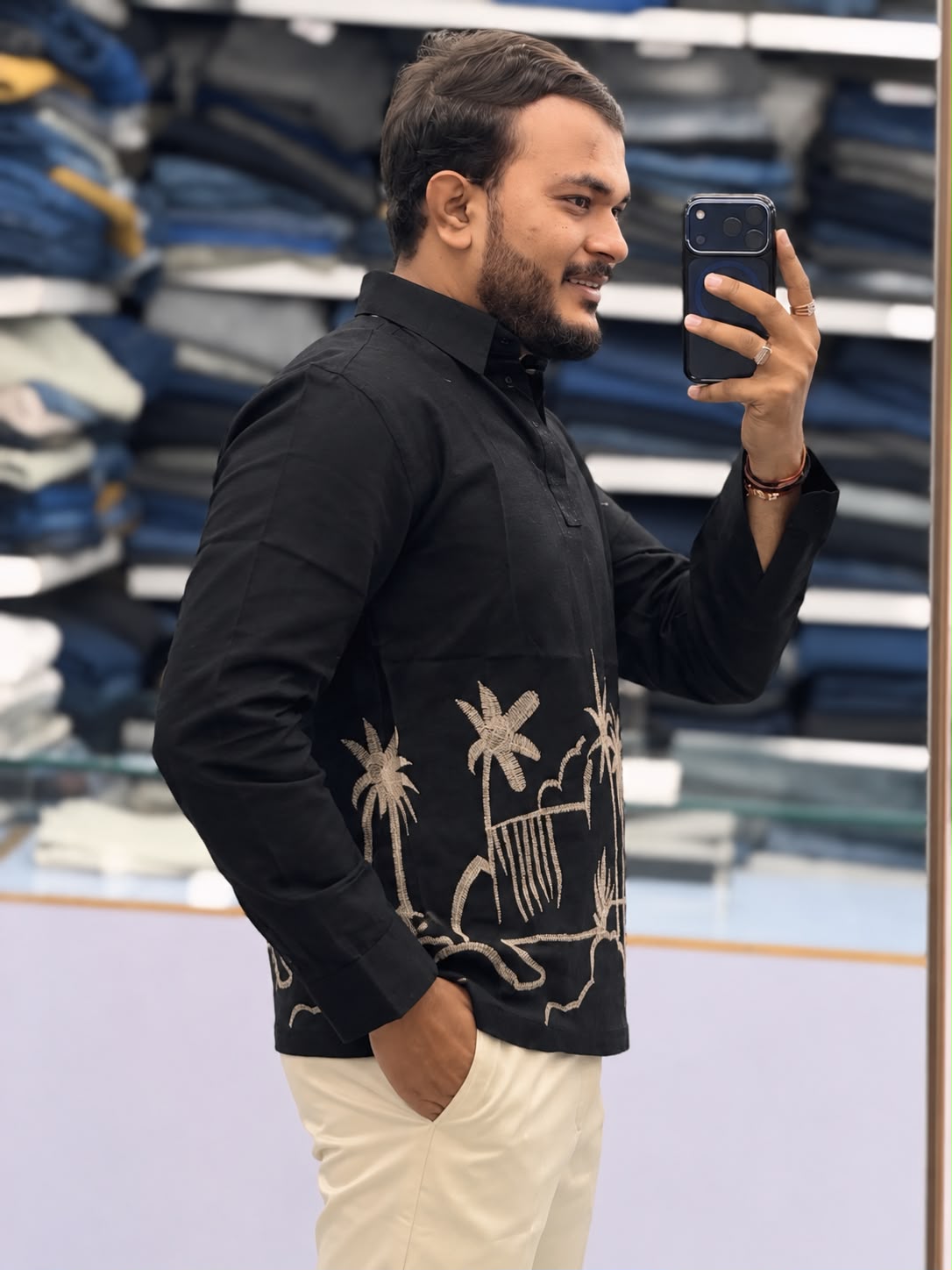 Embroidered Kurta Shirt
