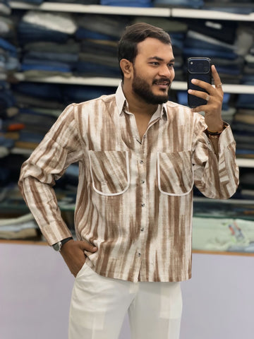 PREMIUM TEXTURED OVERSIZED SHIRT