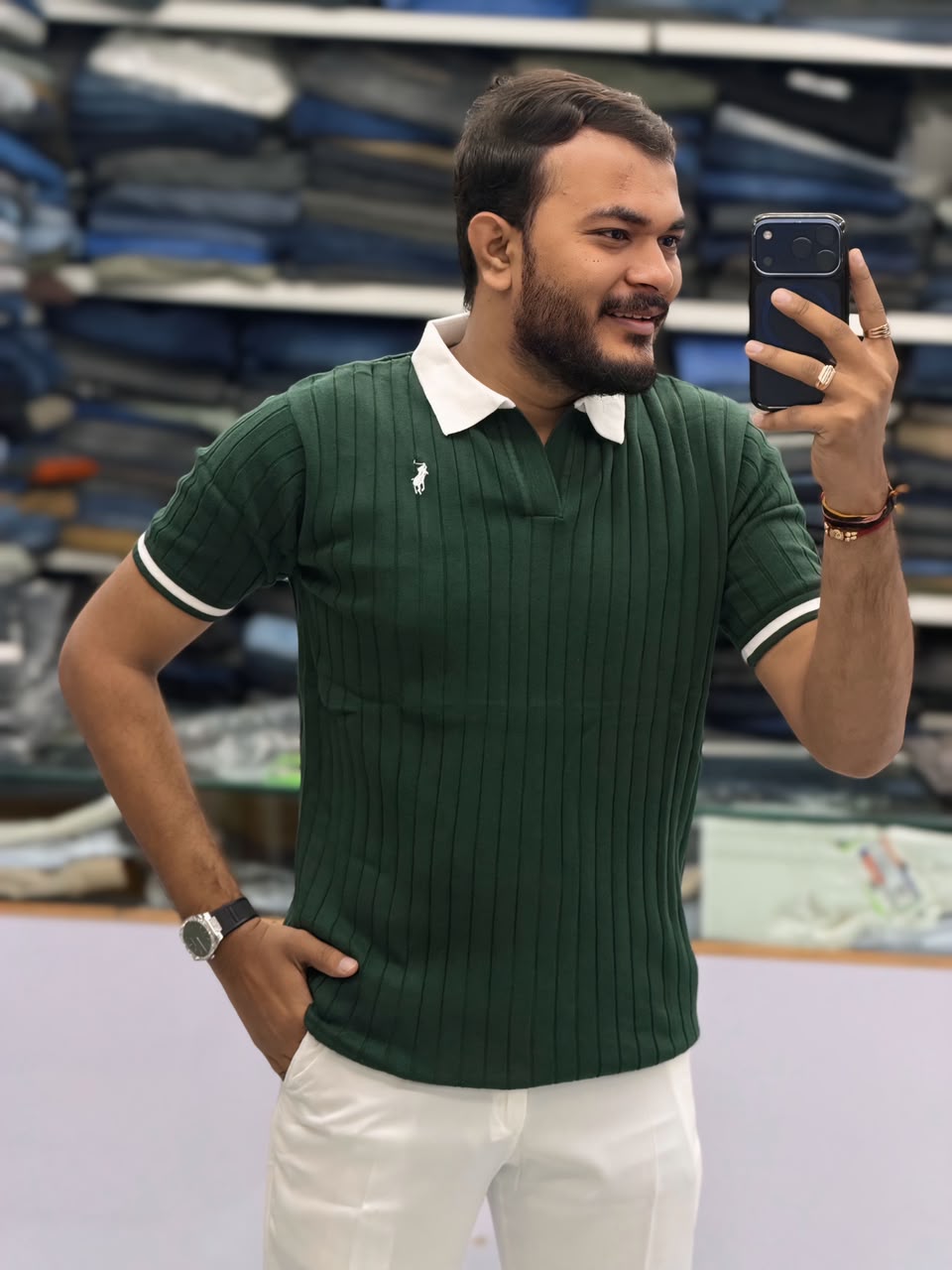 PREMIUM POLO KNITS T-SHIRT 👕✨
