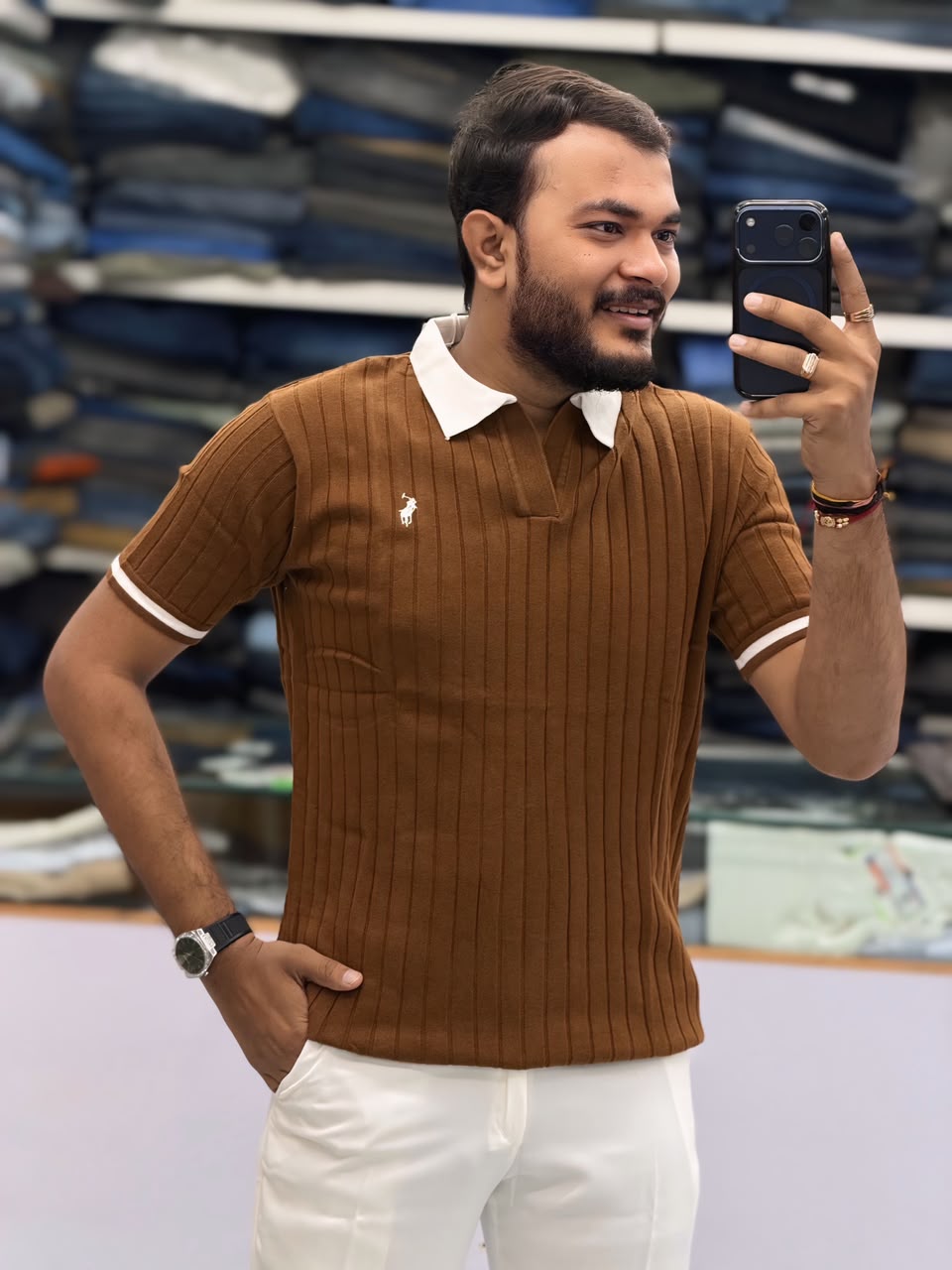 PREMIUM POLO KNITS T-SHIRT 👕✨