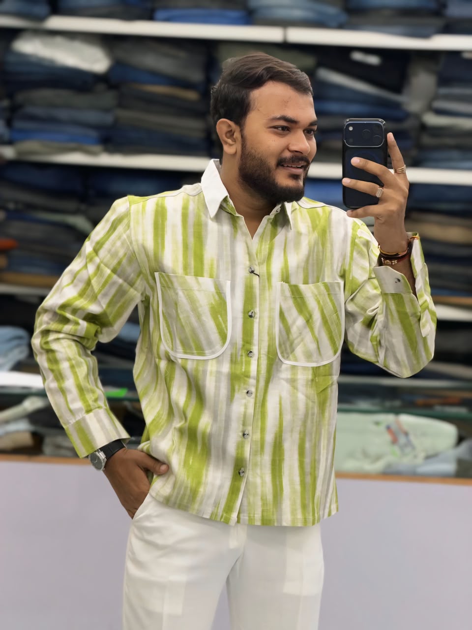 PREMIUM TEXTURED OVERSIZED SHIRT