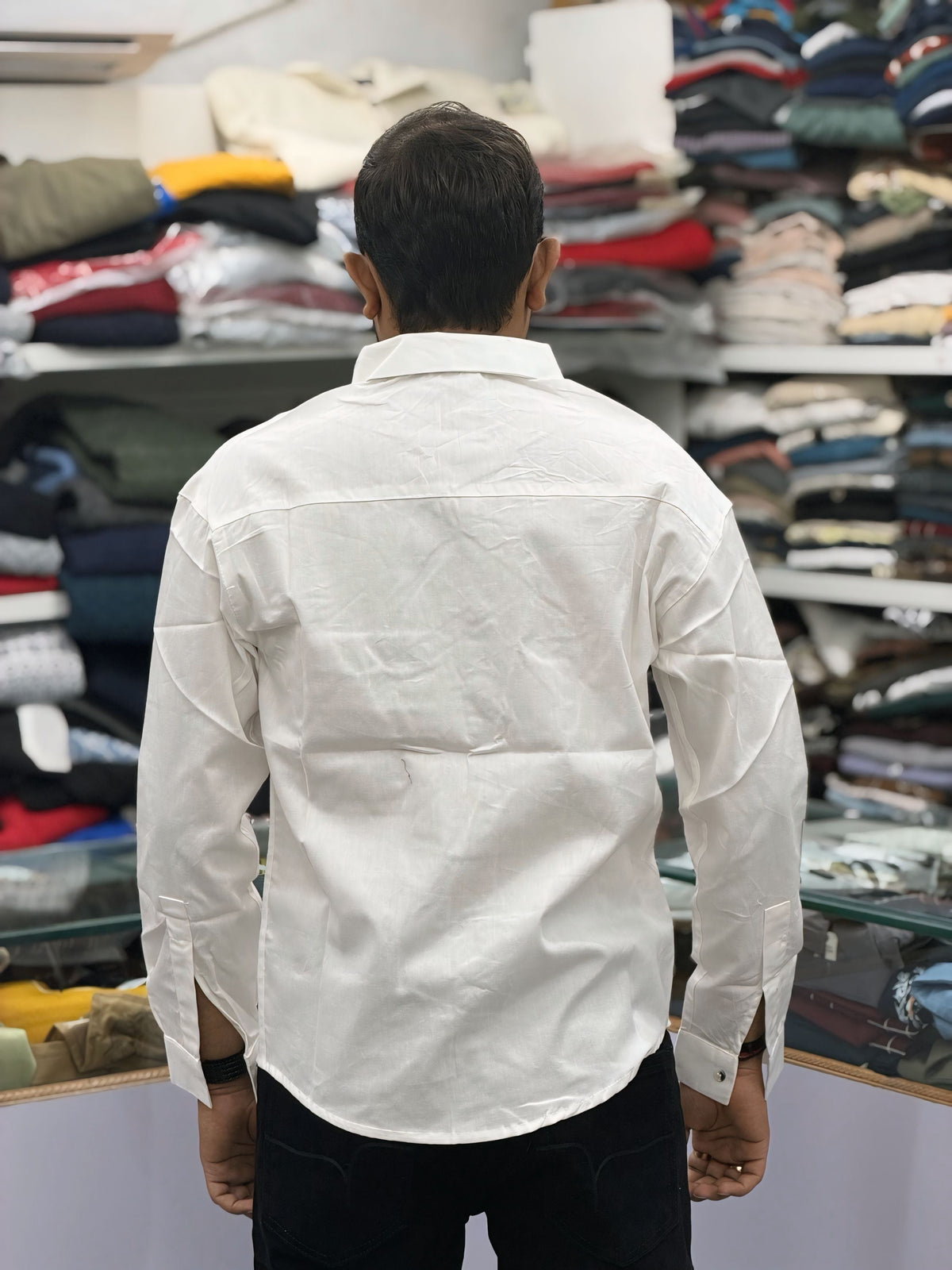 Men’s White Floral Graphic Print Shirt with Contrast Pocket – Stylish Casual Cotton Shirt