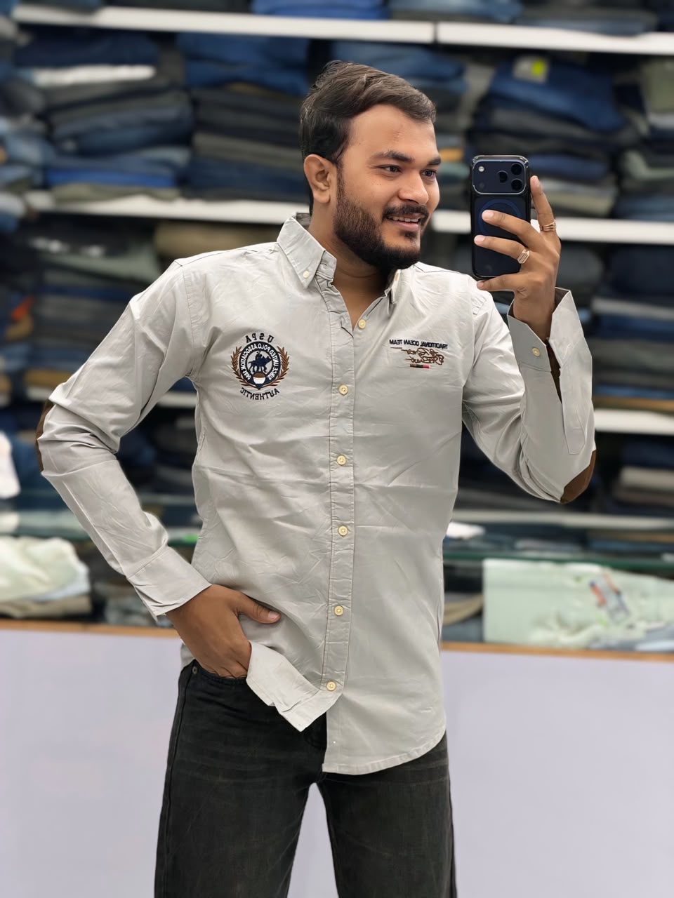 🤩ELBOW PATCH SHIRT🤩