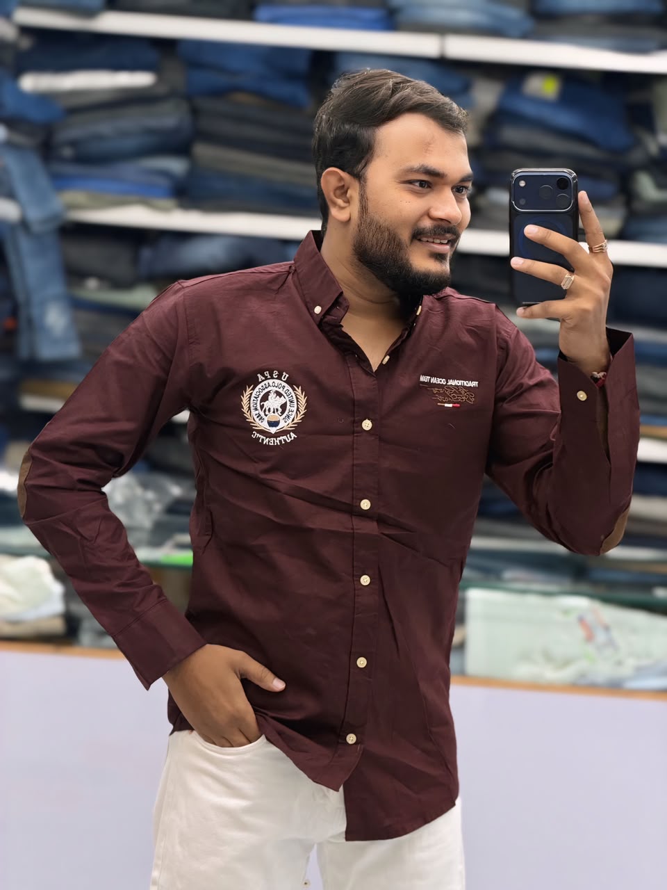 🤩ELBOW PATCH SHIRT🤩