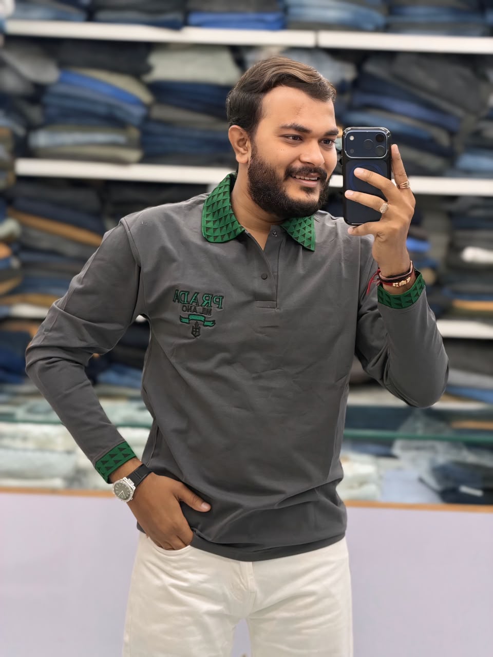 🤩PREMIUM COLLAR FULL SLEEVE T-SHIRT🤩