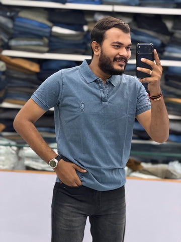 🖤 Premium Washed Polo T-Shirt