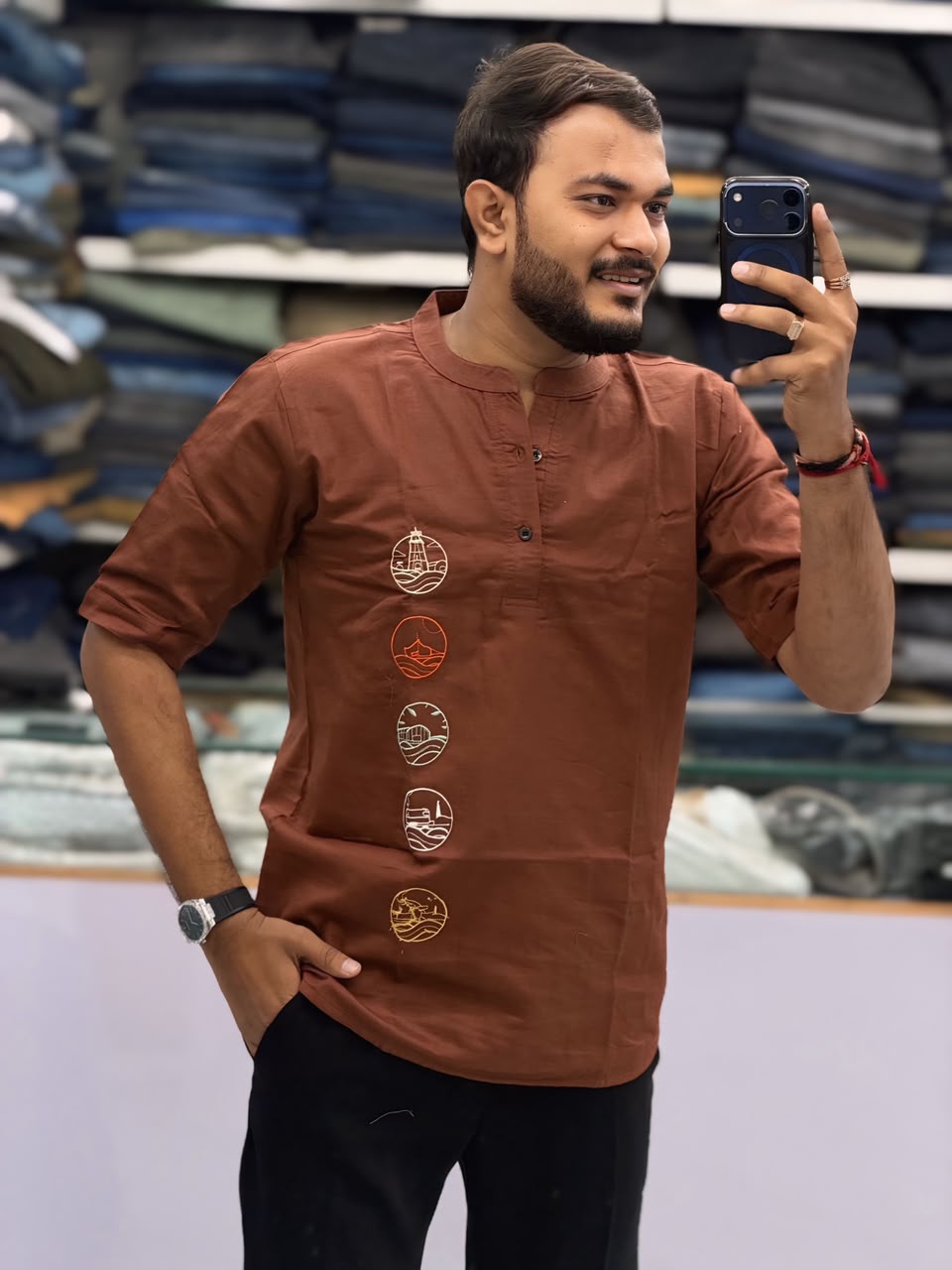 Premium Embroidered Kurta