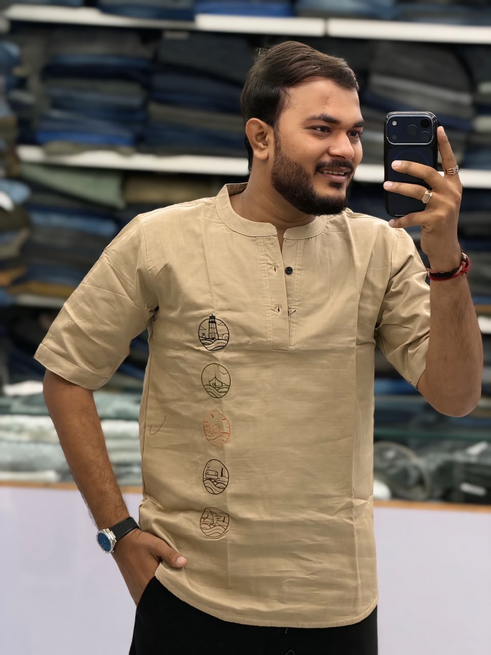 Premium Embroidered Kurta