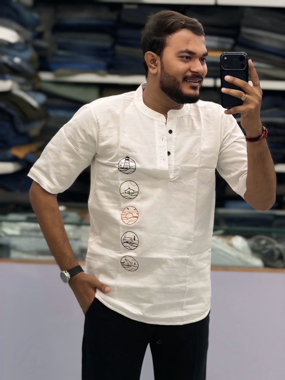 Premium Embroidered Kurta