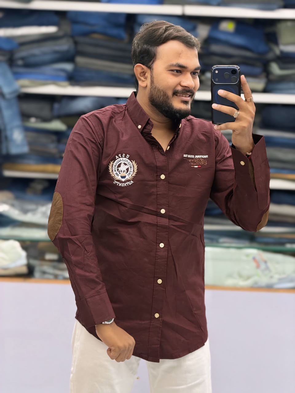 🤩ELBOW PATCH SHIRT🤩