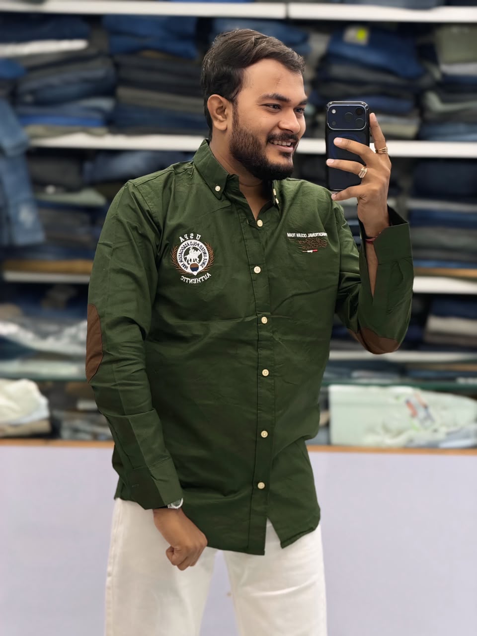 🤩ELBOW PATCH SHIRT🤩
