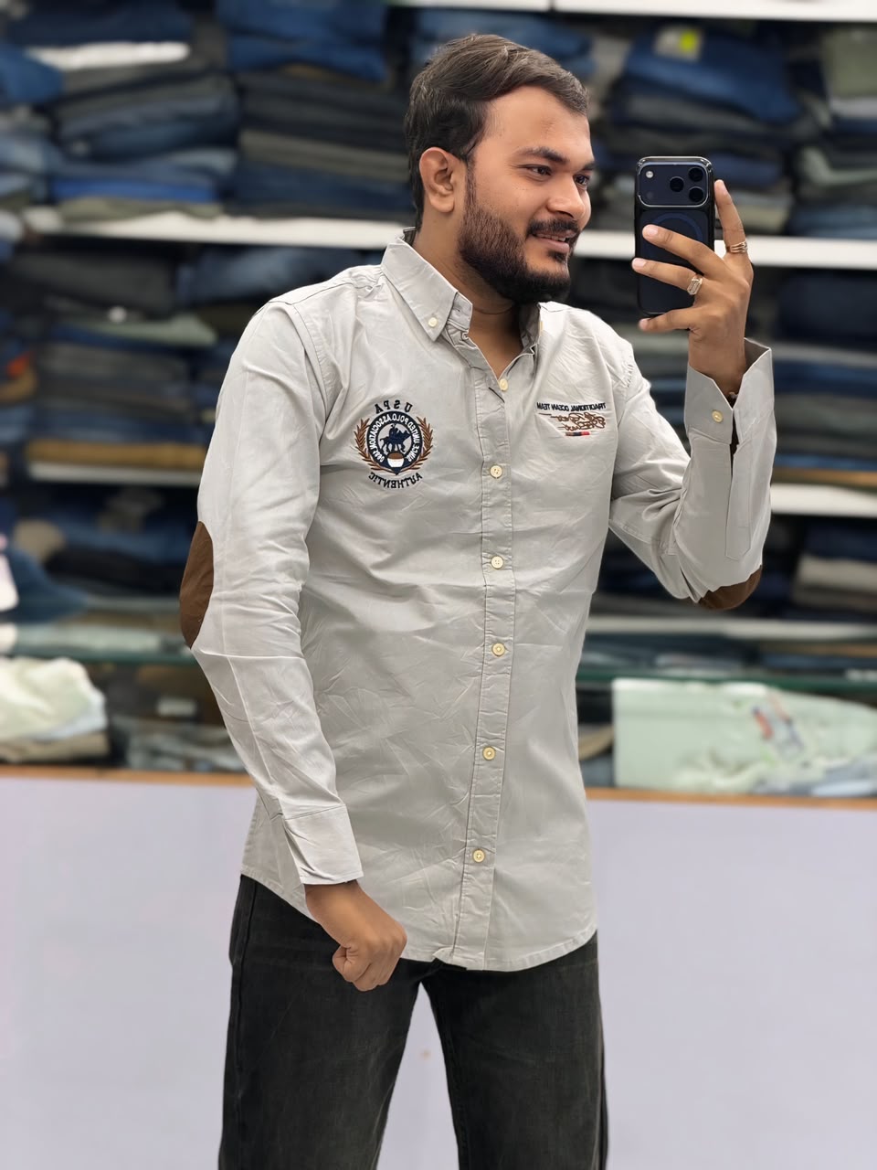🤩ELBOW PATCH SHIRT🤩