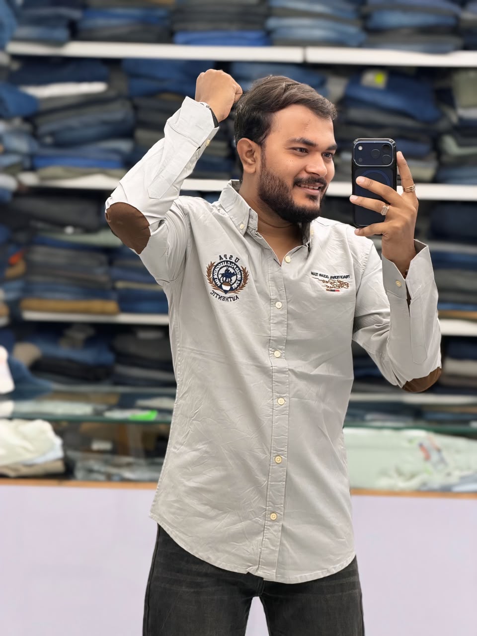 🤩ELBOW PATCH SHIRT🤩