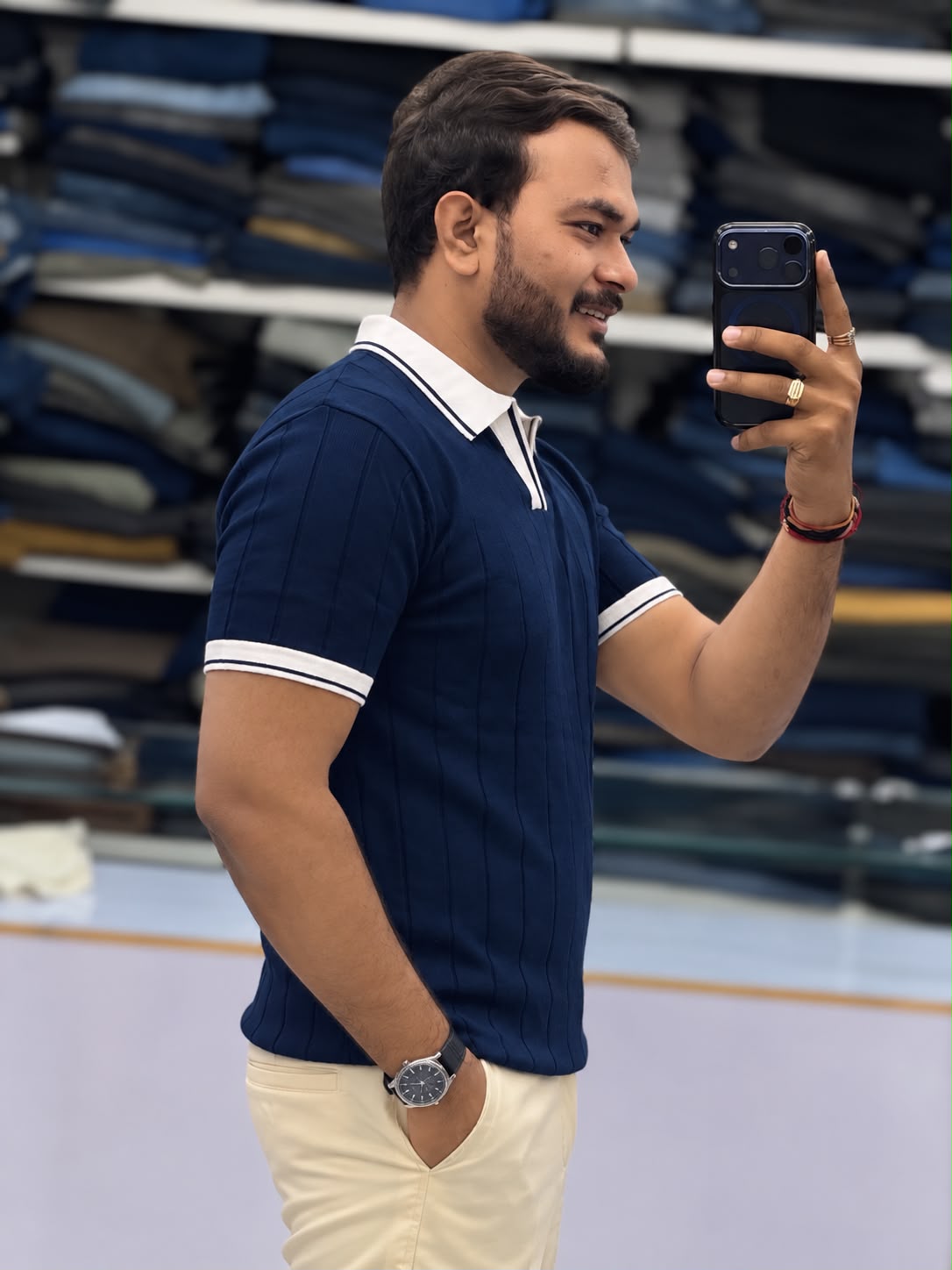 Premium Ribbed Polo T-Shirt