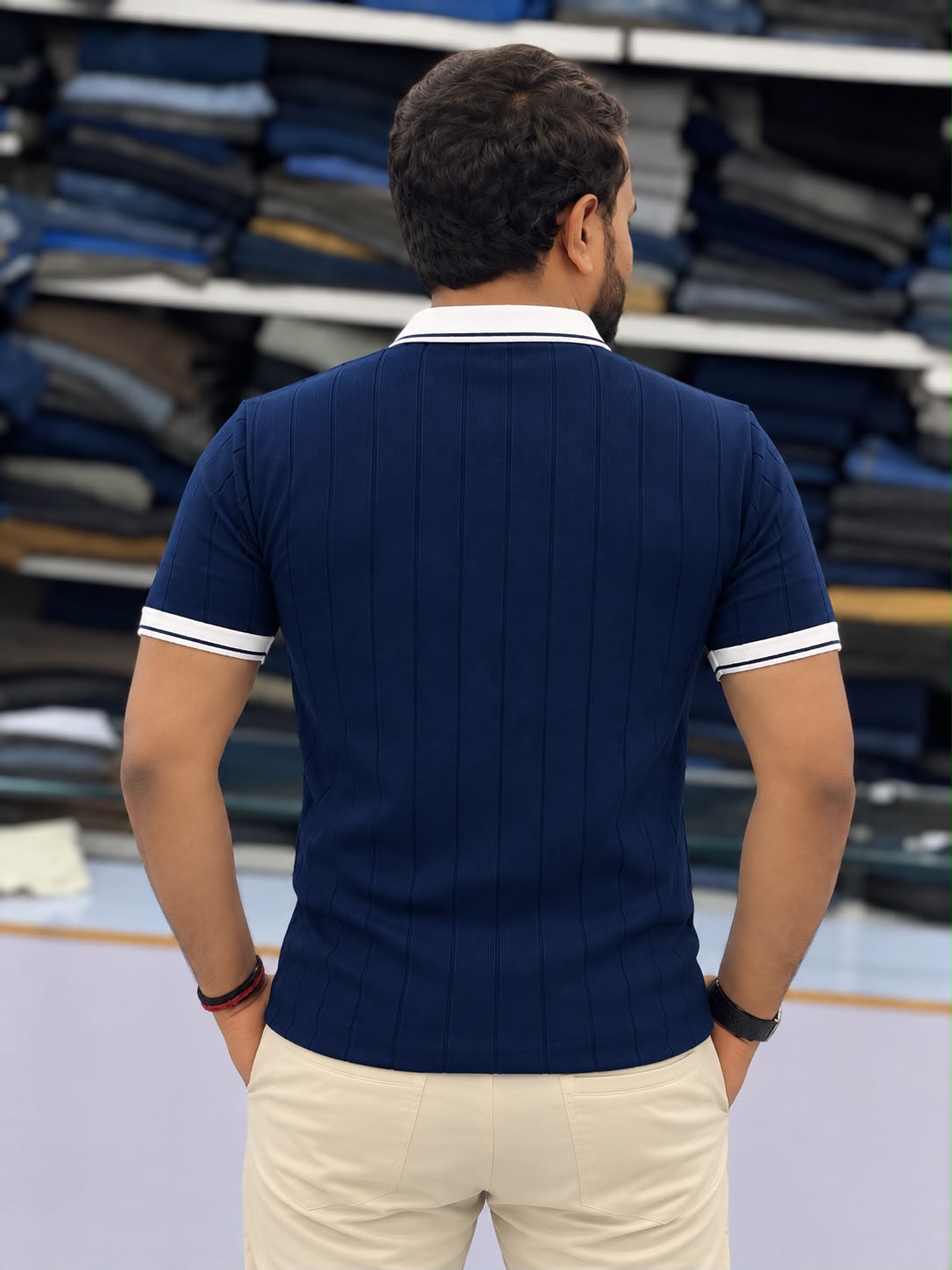 Premium Ribbed Polo T-Shirt