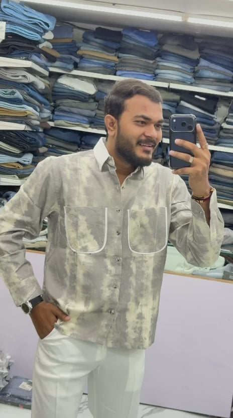 PREMIUM TEXTURED OVERSIZED SHIRT
