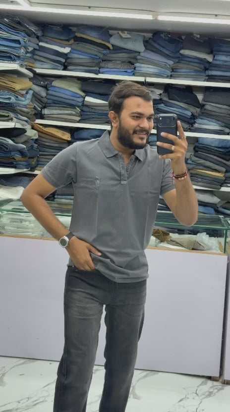 🖤 Premium Washed Polo T-Shirt