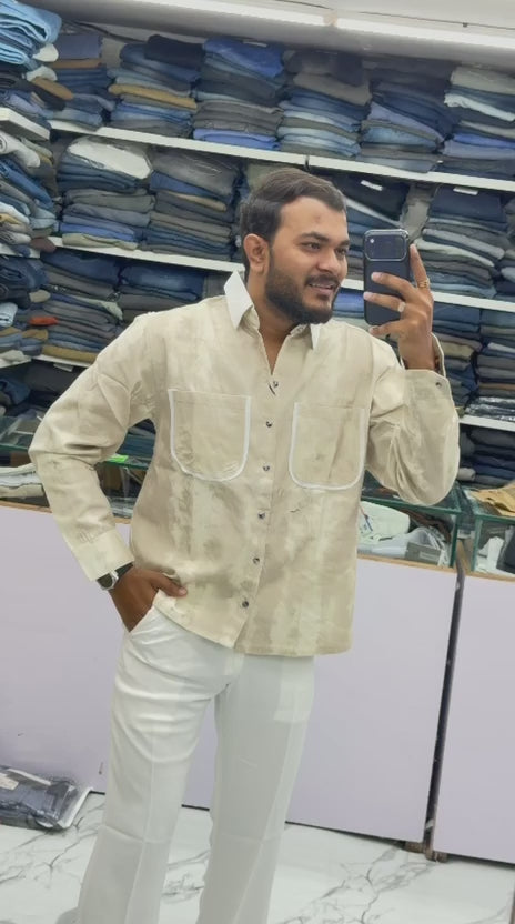 PREMIUM TEXTURED OVERSIZED SHIRT
